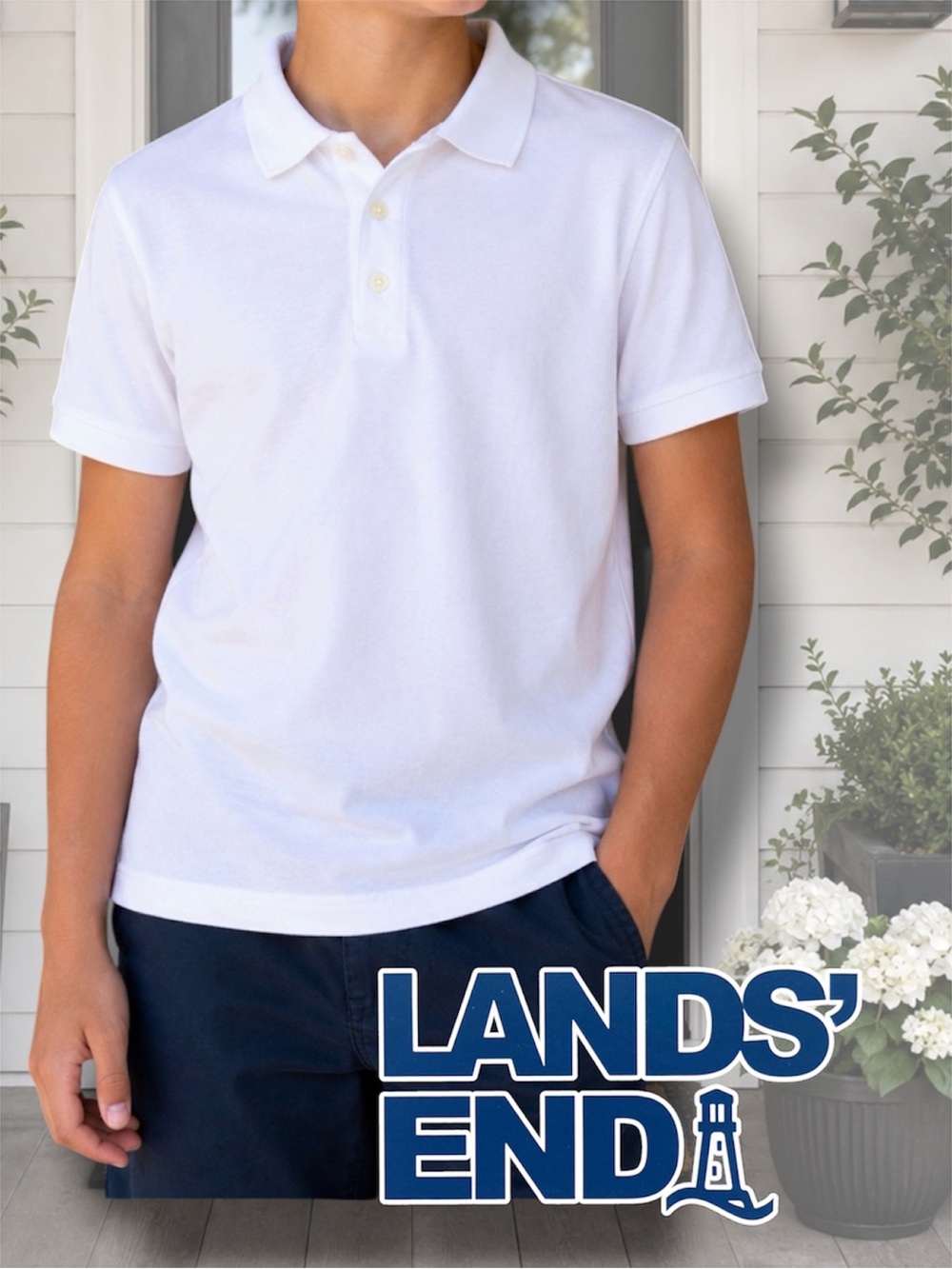 School Uniform Polo Shirt Kids Short Sleeve Pique Size Medium 10/12 Unisex